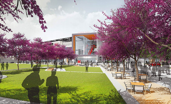 A rendering of the public park planned for the stadium..courtesy of DCUrbanTurf A rendering of the public park planned for the stadium..courtesy of DCUrbanTurf